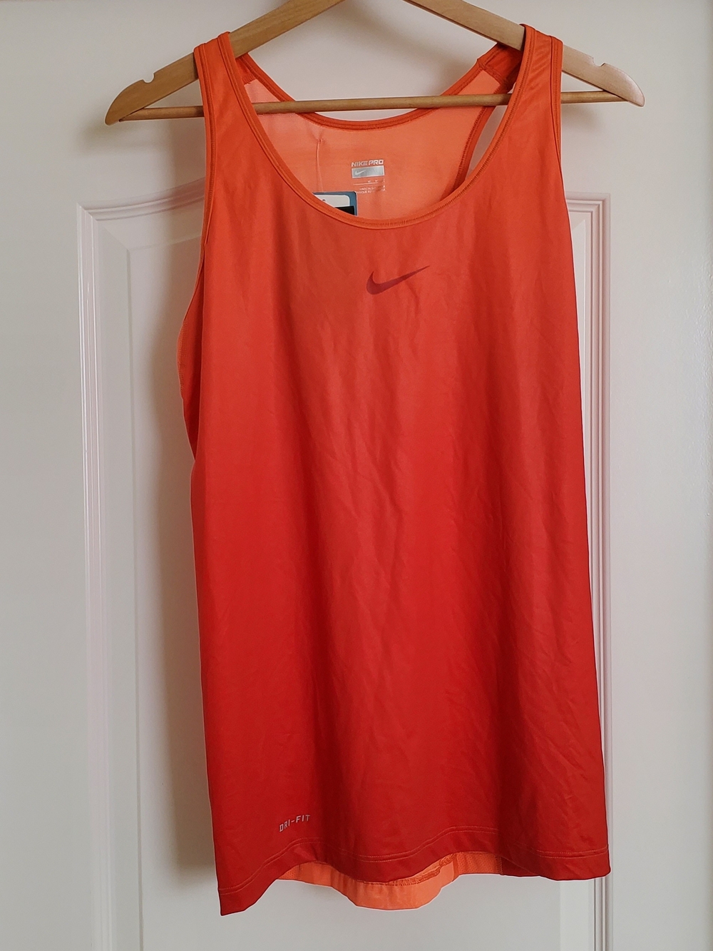 Nike Women's Bright Orange Racerback Athletic Tank Top NWT